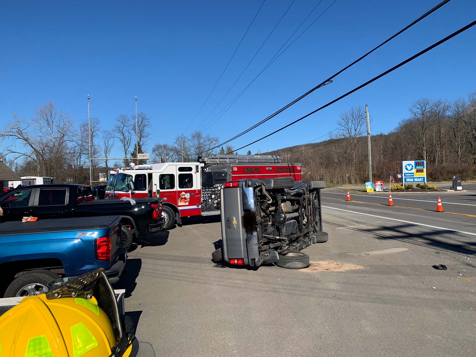 Assisted West Corners Fire with MVA, in front of 1555 Union Center-Maine Hwy - 11/08/22