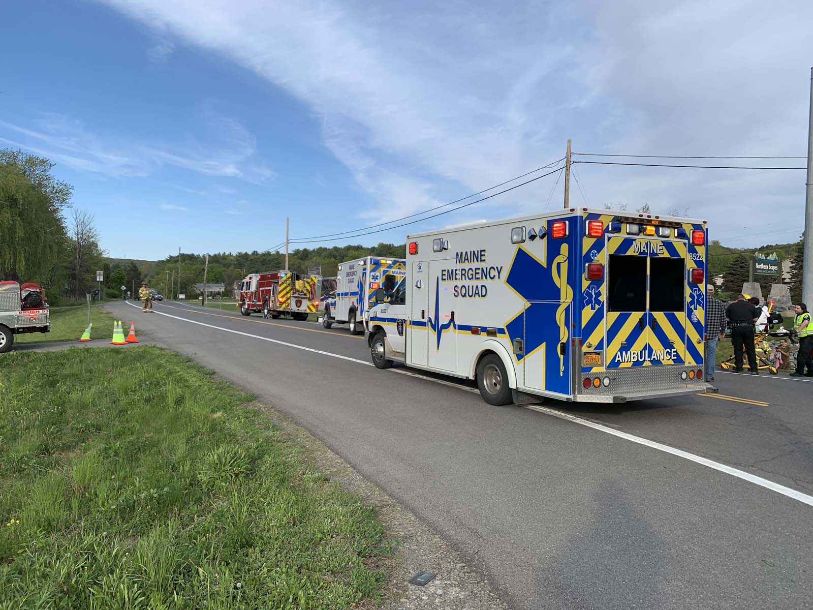 Assisted Maine Fire with motor vehicle accident at intersection of Route 26/East Maine Rd. - 5/14/23
